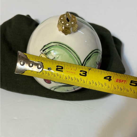 Christmas Ornament Hand Painted and Signed Cissy Martin Palm Tree Theme - Picture 2 of 5